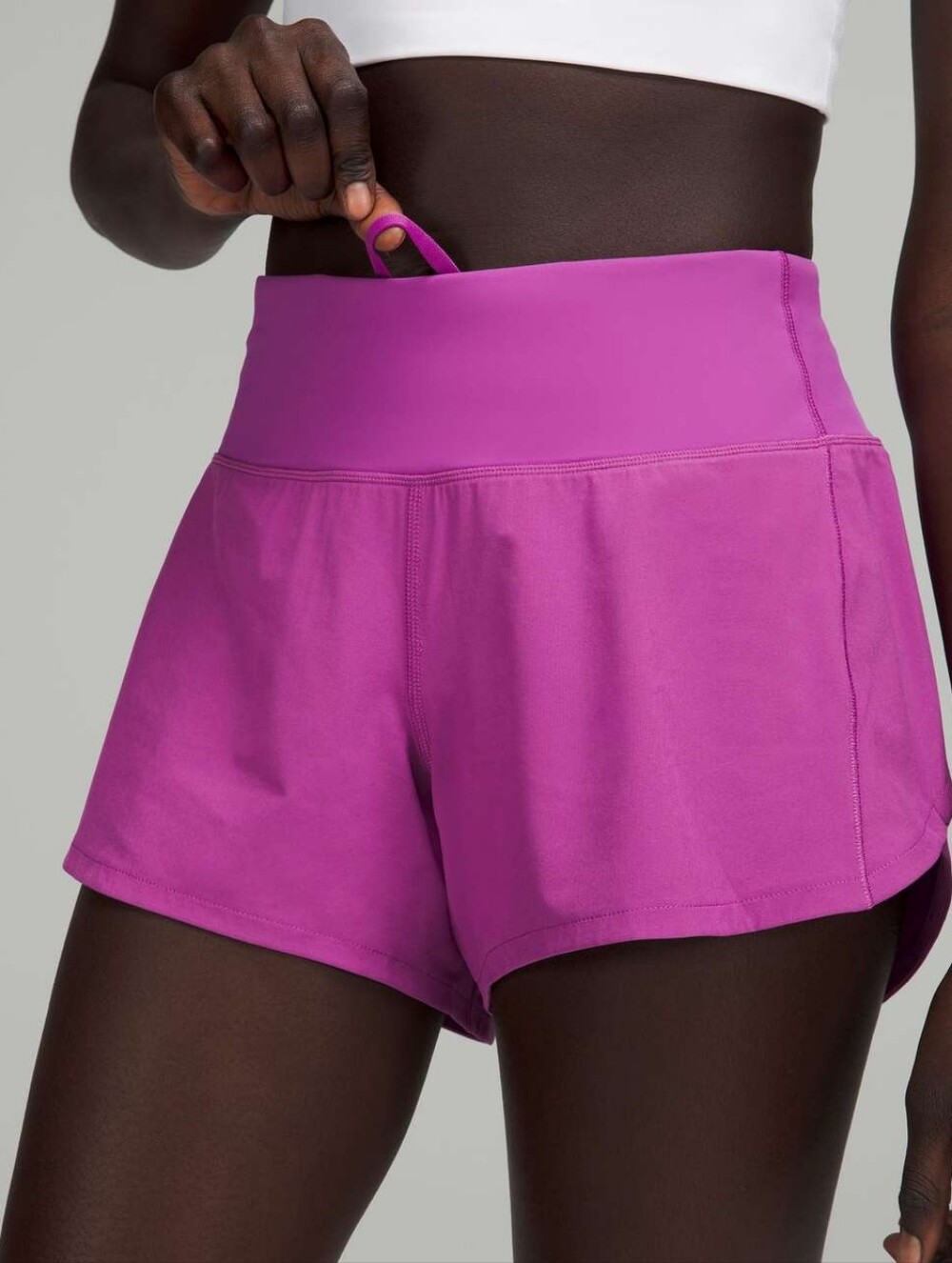 Lululemon Speed Up Mid-Rise Lined Short 4" Vivid Plum Size 8